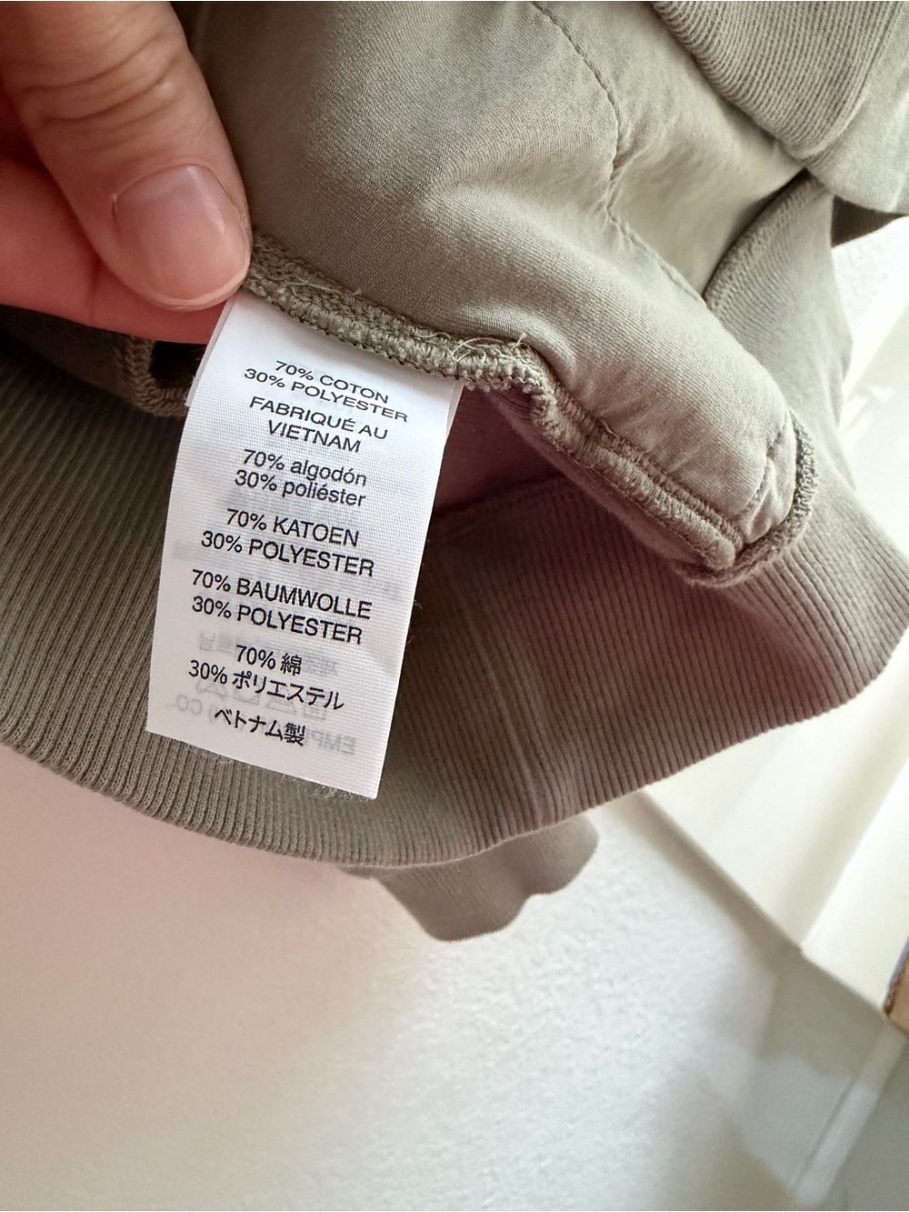 Vuori Sedona Half-Zip Rib Pullover - Olive Green-  small (pull tag removed) - Picture 5 of 7
